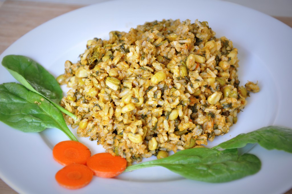 Brown rice vegetable pulav